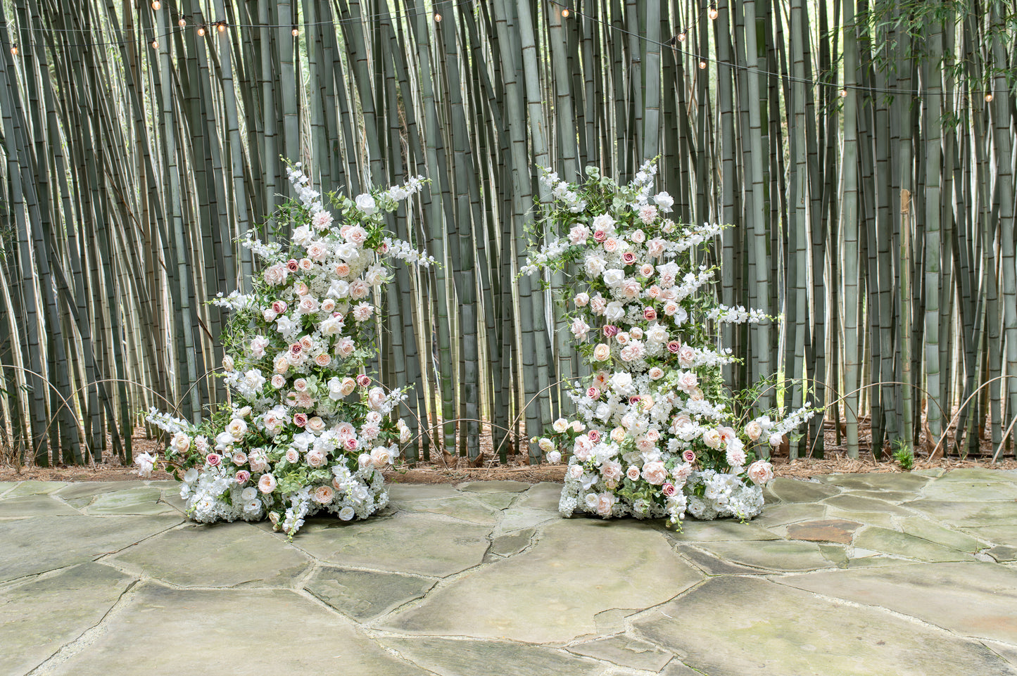 Eleonora Floral Arch Pillars - Rental