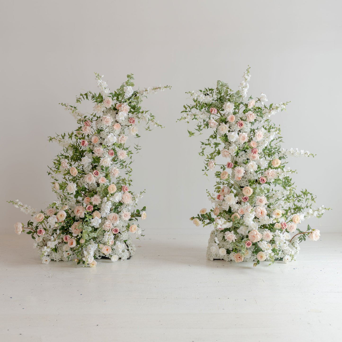 Eleonora Floral Arch Pillars - Rental